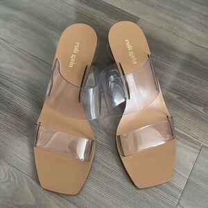 Cult Gaia Clear Jila Ball Heel Sandals